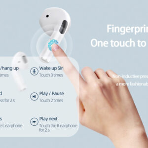 YISON earphones με θήκη φόρτισης T8, True Wireless, Φ13mm, λευκά 2 True Wireless