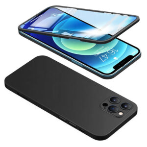 POWERTECH θήκη & tempered glass 2.5D TGC-0003, iPhone 12 Pro Max, μαύρη 1 POWERTECH θήκη & tempered glass 2.5D TGC-0003