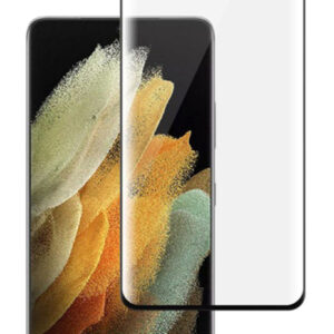 POWERTECH tempered glass 3D, full glue, Samsung S21 Ultra 5G, μαύρο 1 POWERTECH tempered glass 3D