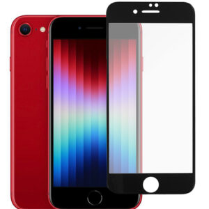 POWERTECH tempered glass 5D TGC-0584, full glue, iPhone SE 2022, μαύρο 1 POWERTECH tempered glass 5D TGC-0584