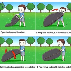 Φουσκωτό στρώμα lazy bag TMV-0028 με τσάντα μεταφοράς, 230x70cm, μπλε 4 TMV 0028 2