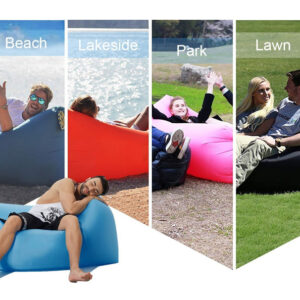 Φουσκωτό στρώμα lazy bag TMV-0028 με τσάντα μεταφοράς, 230x70cm, μπλε 2 230x70cm