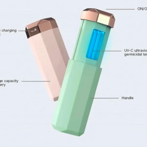 Mini αποστειρωτής υπεριώδους ακτινοβολίας UVC UVS-PK, φορητός, ροζ 3 ροζ