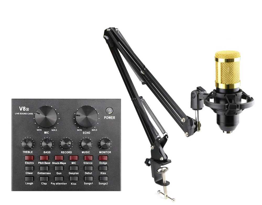 Κονσόλα με επαγγελματικό πυκνωτικό μικρόφωνο V8-CONT-SET Κονσόλα με επαγγελματικό πυκνωτικό μικρόφωνο V8-CONT-SET