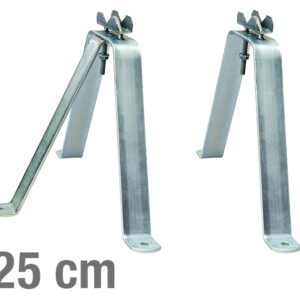 VIKAR Βάση τοίχου 21004 για στήριξη ιστού, ατσάλινη, 25cm, 2τμχ