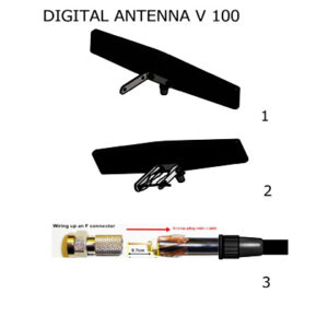 VIKAR ψηφιακή κεραία V100, εσωτερικής & εξωτερικής χρήσης, 10dB 3 VIK V100 2