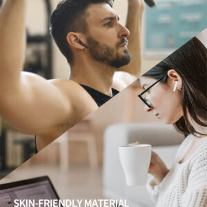 CELEBRAT earphones με θήκη φόρτισης W10, True Wireless, 30/300mAh, μαύρα 4 μαύρα