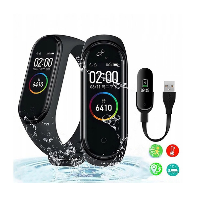 Fitness tracker M4 μαύρο