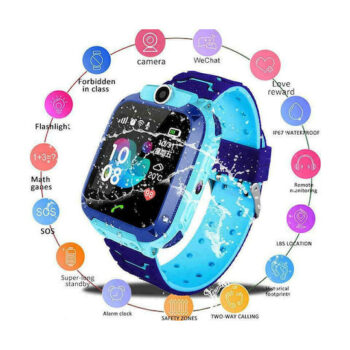 Παιδικό Ρολόι με GPS και Υποδοχή για Κάρτα SIM Χρώματος Μπλε Q12-Blue 2 q12blue 3