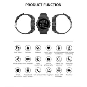 Smartwatch FD68 με Παλμογράφο, Πράσινο 3 FD68BLACK5