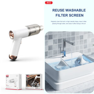 Ασύρματη Ηλεκτρική Σκούπα Για Το Αυτοκίνητο Και Το Σπίτι, Λευκή, ΧΟ CZ007 7 XOCZ007 06