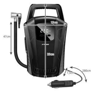 Αεροσυμπιεστής Αυτοκινήτου με LCD Display, 150PSI, 12V Xtrobb 21866, Μαύρος 6 eng pl Xtrobb 21866 car compressor 16820 17