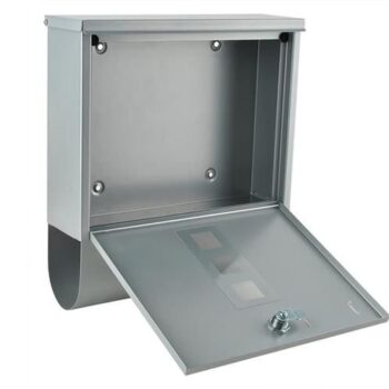 Γραμματοκιβώτιο Εξωτερικού Χώρου Inox Malatec σε Ασημί Χρώμα 30.7x10x34cm 5 eng pl Mailbox 8510 12