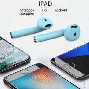 Ασύρματα Aκουστικά Bluetooth με Βάση Φόρτισης i12 Tws, Light Blue 5 i12lightblue1