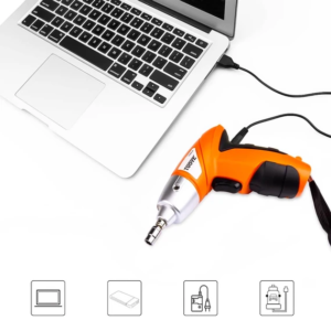 Επαναφορτιζόμενο Ηλεκτρικό Κατσαβίδι Σετ 45 τεμαχίων Cordless Screwdriver Tuoye3