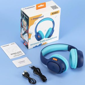 TRONSMART headphones για παιδιά KH02, ασύρματα & ενσύρματα, μπλε 3 μπλε
