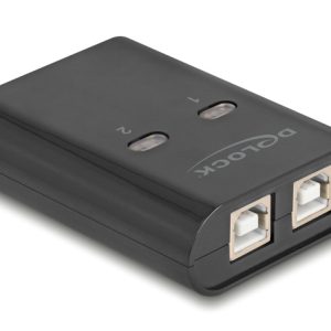 DELOCK USB Type B switch 11503, 2 σε 1, μαύρο 3 μαύρο