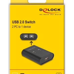 DELOCK USB Type B switch 11503, 2 σε 1, μαύρο 4 11503 DE 3