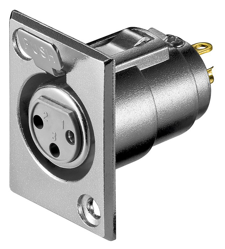 GOOBAY πρίζα μικροφώνου XLR 11973 για πάνελ GOOBAY πρίζα μικροφώνου XLR 11973 για πάνελ