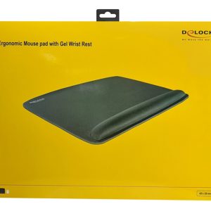DELOCK mousepad για laptop με στήριγμα καρπού 12601, 320x420mm, μαύρο 4 12601 3