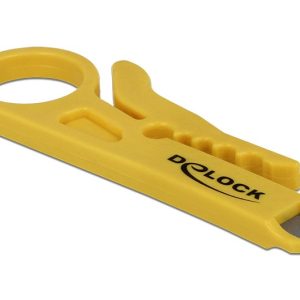 DELOCK Insertion Tool και Cable Stripper 18411, κίτρινο 1 18411