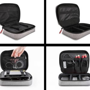 DELOCK θήκη οργάνωσης αξεσουάρ 18412, 23.5x17.5x6cm, υδροαπωθητική, γκρι 3 υδροαπωθητική