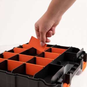 DELOCK ταμπακιέρα 18417, 34 θέσεων, διπλή, 320x270x80mm, πλαστική, μαύρη 3 διπλή