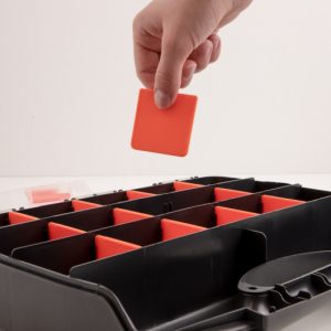 DELOCK ταμπακιέρα 18418, 17 θέσεων, 320 x 255 x 60mm, πλαστική, μαύρη 3 320 x 255 x 60mm