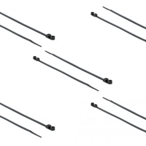 DELOCK Δεματικά καλωδίων 18950 με οπή στερέωσης, 200x4.8mm, μαύρα, 10τμχ 3 μαύρα