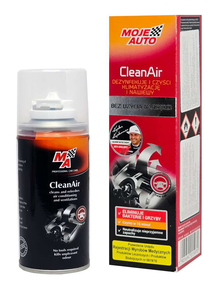 MOJE AUTO σπρέι καθαρισμού κλιματιστικού αυτοκινήτου CleanAir 19-598 MOJE AUTO σπρέι καθαρισμού κλιματιστικού αυτοκινήτου CleanAir 19-598