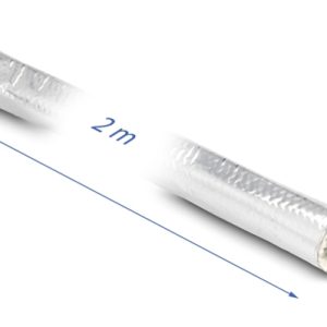 DELOCK περίβλημα μόνωσης καλωδίων 19004, αλουμινίου, 20mm x 2m, ασημί 3 20mm x 2m