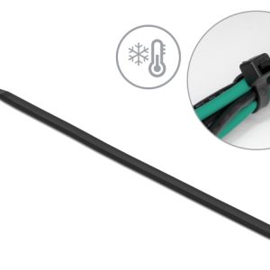 DELOCK Δεματικά καλωδίων 19187, 150x3.6mm, μαύρα, 100τμχ 1 DELOCK Δεματικά καλωδίων 19187