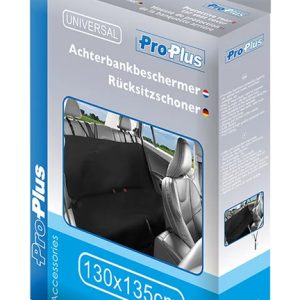 PROPLUS κάλυμμα πίσω καθίσματος αυτοκινήτου 221215, 130x135cm, μαύρο 3 μαύρο