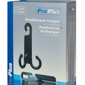 PROPLUS κρεμάστρα αυτοκινήτου 240179 για το προσκέφαλο, μαύρη, 2τμχ 4 240179 3