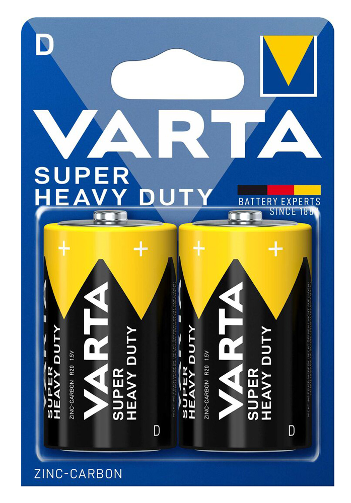 VARTA μπαταρίες Zinc Carbon Super Heavy Duty VARTA μπαταρίες Zinc Carbon Super Heavy Duty