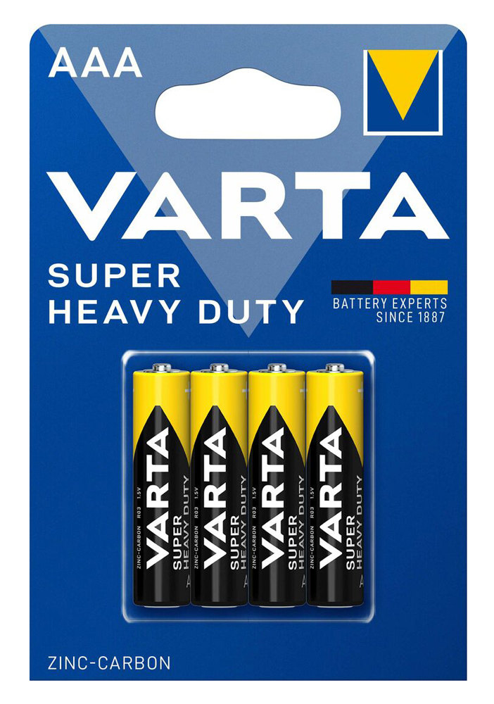 VARTA μπαταρίες Zinc Carbon Super Heavy Duty VARTA μπαταρίες Zinc Carbon Super Heavy Duty