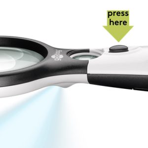 GOOBAY μεγεθυντικός φακός χειρός 41255 με φωτισμό LED, 1.75x & 12.25x 4 41255 3