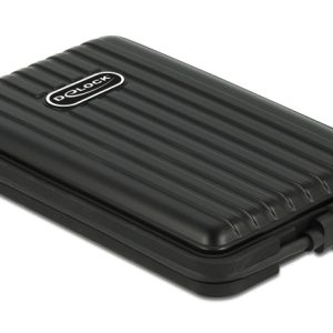 DELOCK θήκη για 2.5" SATA HDD/SSD 42625, 6Gbps, IP66, μαύρη 3 IP66
