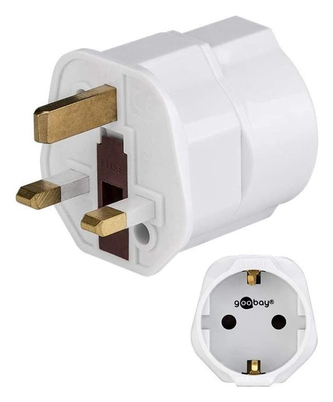GOOBAY αντάπτορας ρεύματος από UK σε German type 45353 GOOBAY αντάπτορας ρεύματος από UK σε German type 45353