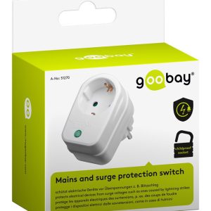 GOOBAY αντάπτορας ρεύματος 51270, προστασία ρεύματος, schuko 16A, λευκός 3 51270 2