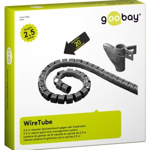 GOOBAY δεματικό καλωδίων 51924, πλαστικό, Φ20mm, 2.5m, μαύρο 3 Φ20mm