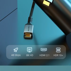 CABLETIME καλώδιο HDMI 2.1 CT-HM8K, 8K/60Hz, 48Gbps, 28AWG, 2m, μαύρο 4 28AWG