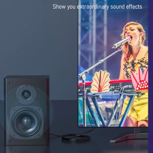 CABLETIME καλώδιο Toslink CT-AV380, gold plated, OD 4.0mm, 1m, μαύρο 2 gold plated