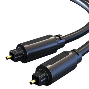 CABLETIME καλώδιο Toslink CT-AV380, gold plated, OD 4.0mm, 1m, μαύρο 1 CABLETIME καλώδιο Toslink CT-AV380