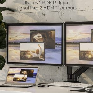 GOOBAY HDMI splitter 58480, 2 σε 1, 4K/30Hz, μαύρο 3 4K/30Hz