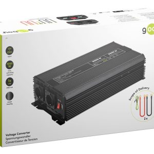 GOOBAY inverter αυτοκινήτου 58892, 12V σε 230V, 3000W, USB 2.1A 4 USB 2.1A