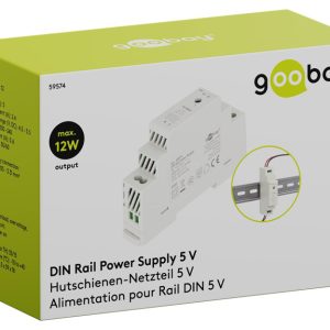 GOOBAY τροφοδοτικό 59574 για DIN rail, 5V/2.4A, 12W, IP20 3 12W