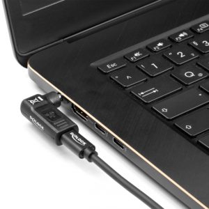 DELOCK αντάπτορας τροφοδοσίας 60004, USB-C σε HP 4.5x3mm, 90°, μαύρος 3 90°