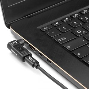 DELOCK αντάπτορας τροφοδοσίας 60011, USB-C σε 5.5x2.5mm, 90°, μαύρος 3 90°