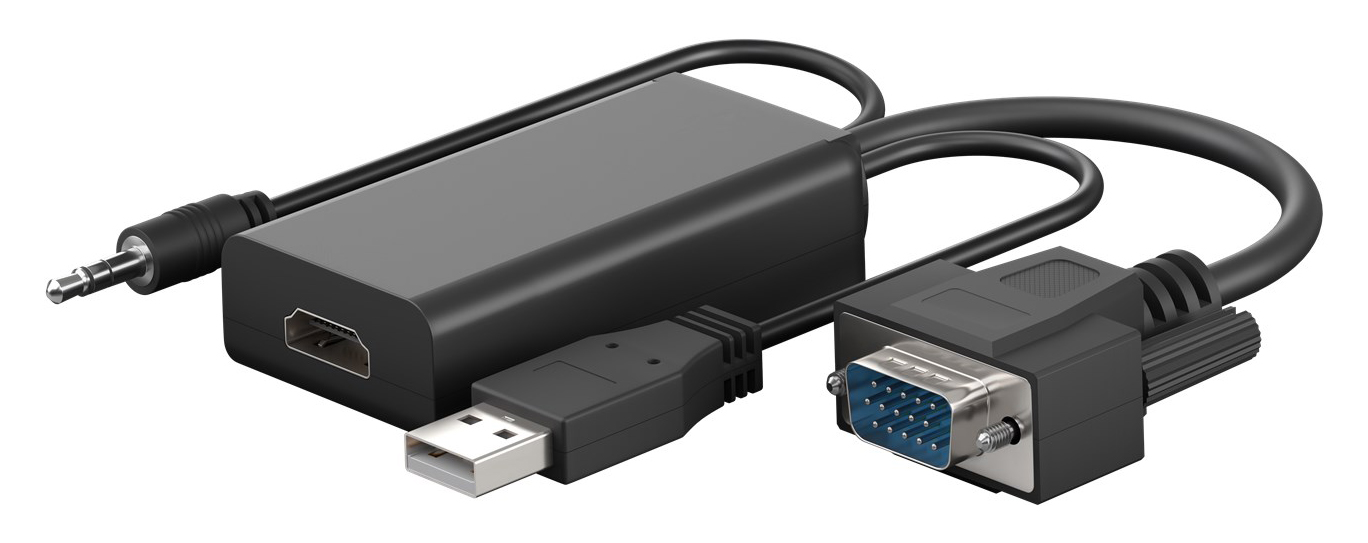GOOBAY αντάπτορας VGA σε HDMI 61259 GOOBAY αντάπτορας VGA σε HDMI 61259